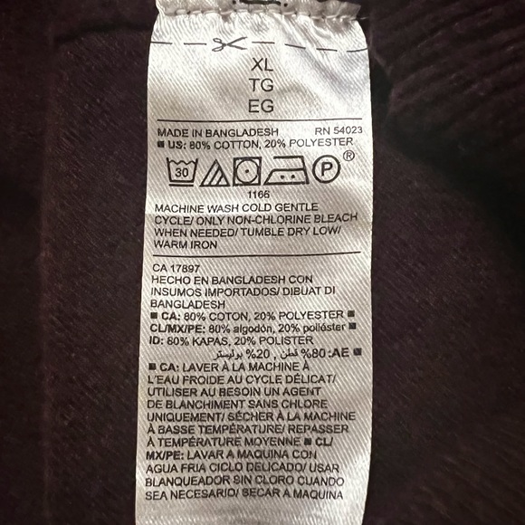 ✅ Old Navy Burgundy Lightweight V-Neck Sweater B18/26 - Picture 6 of 10